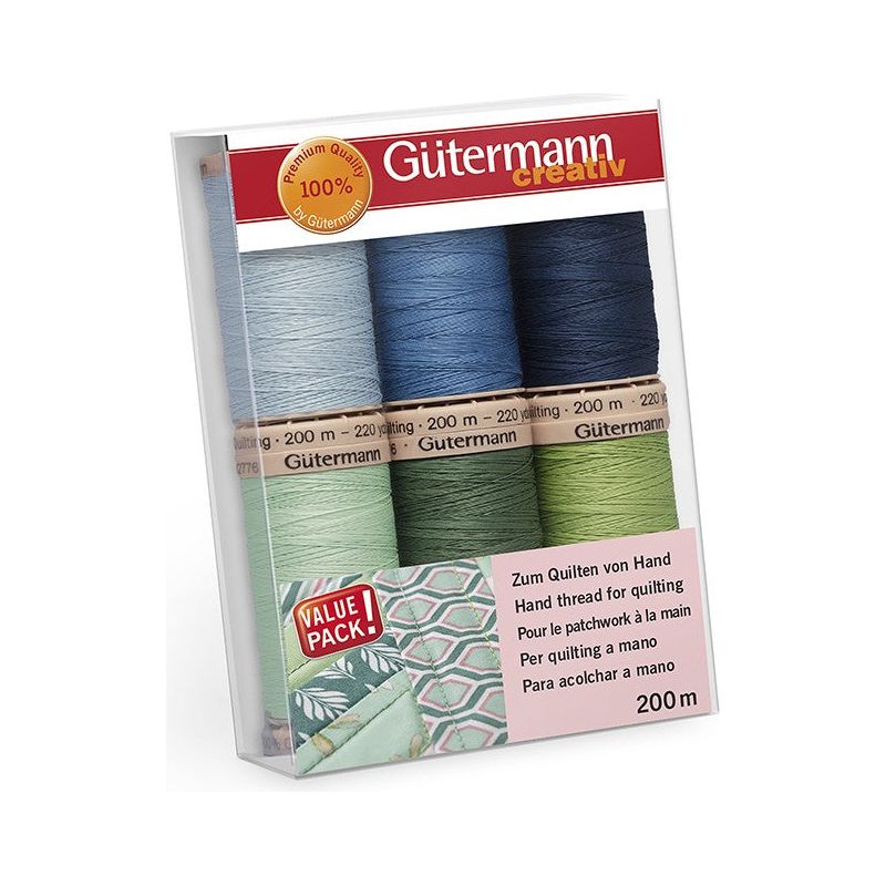Set de 6 Hilos Quilting 200mts