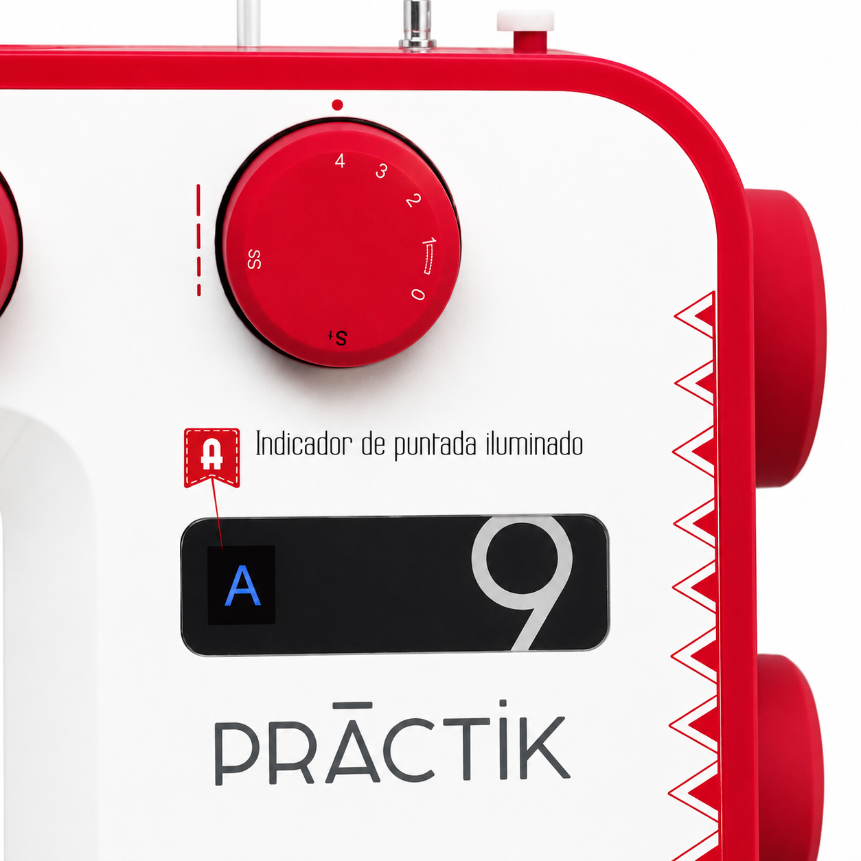 Indicador de puntada iluminado Alfa Practik 9