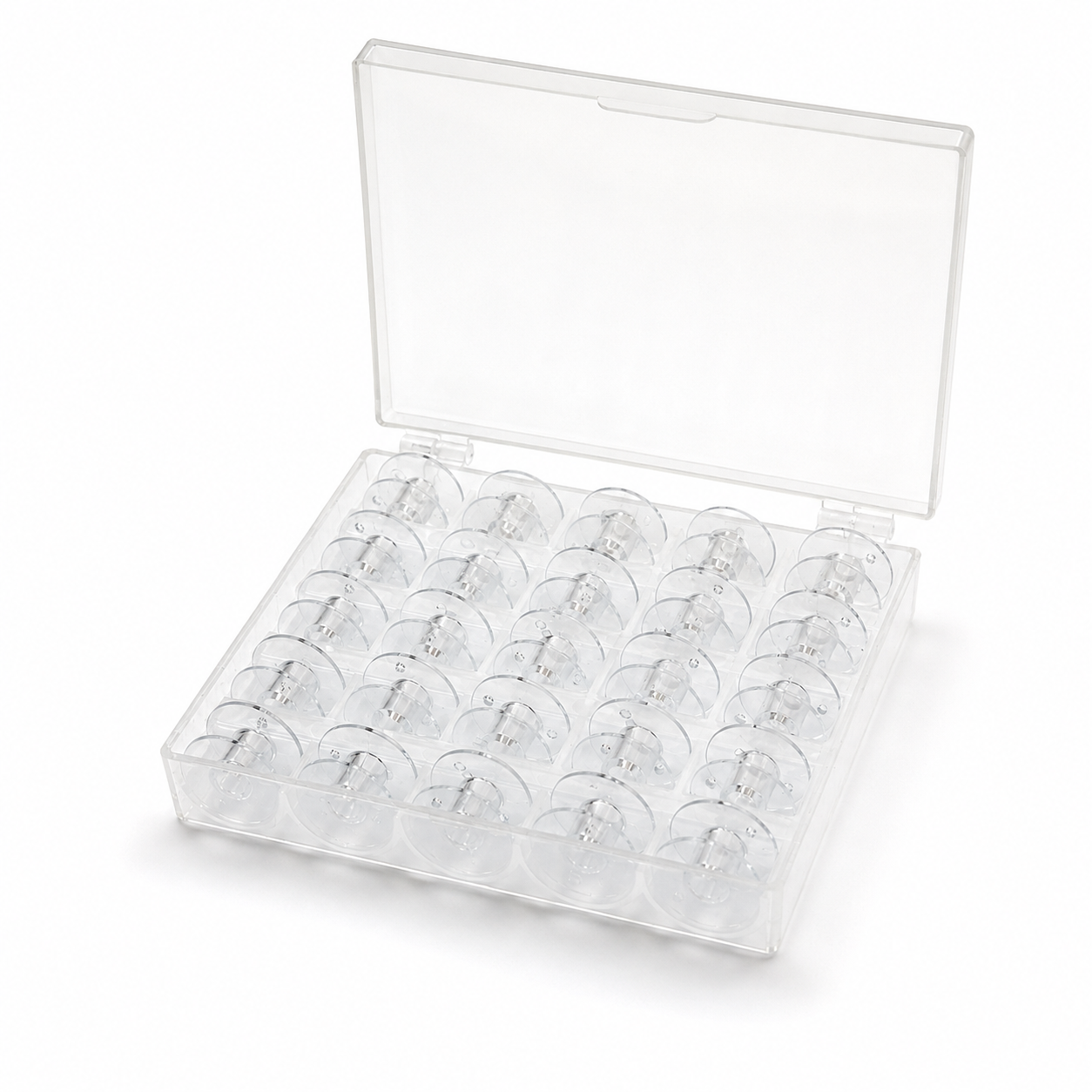 Caja de 25 canillas transparentes