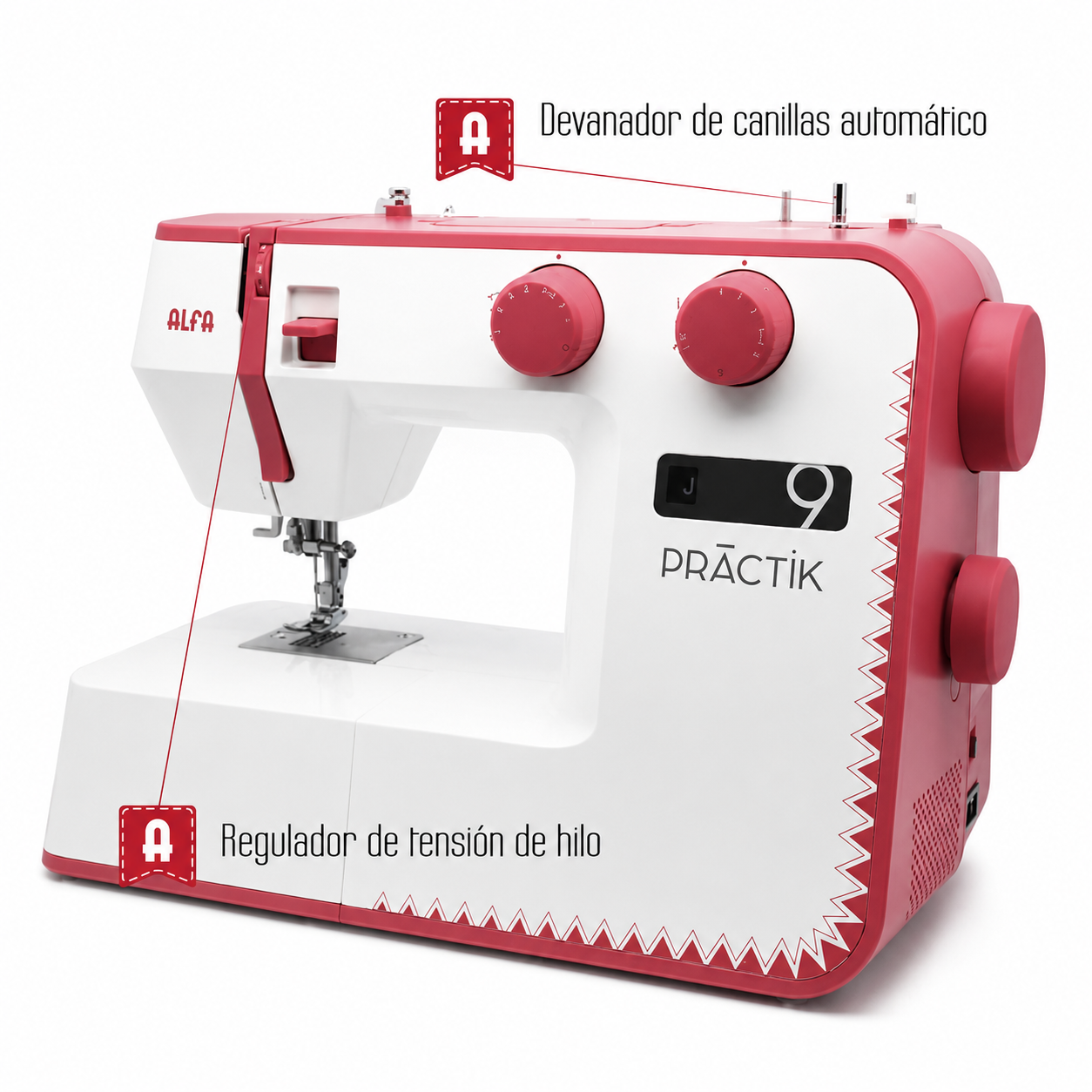 Máquina de coser Alfa Practik 9 para principiantes