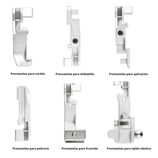 Kit 6 Prensatelas Overlock Singer 14SH - 14CG