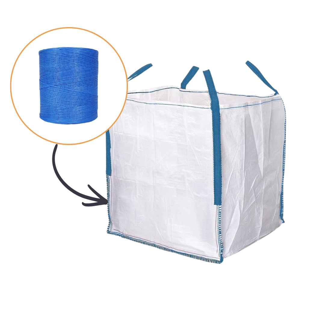 Bobina de Hilo PP 4000D para Big Bags (Azul)