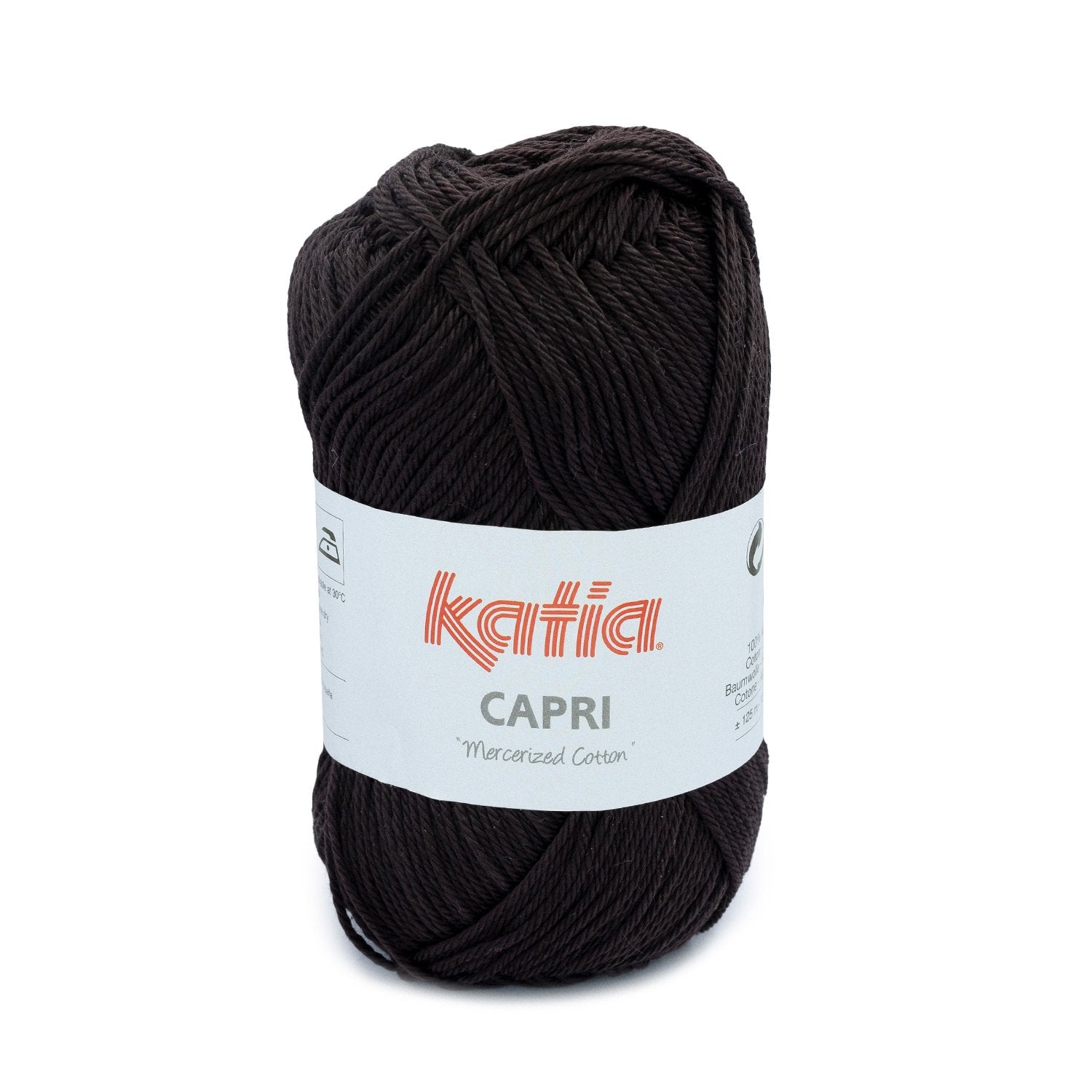 Hilo De Algodón Mercerizado Capri De KATIA - Pack De 8 Ovillos De 50g Y 125m - Color Blanco