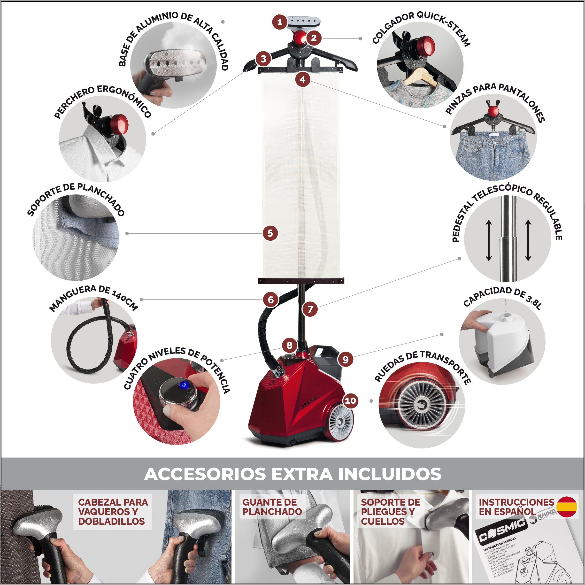 Plancha Vertical - Rhino Cosmic