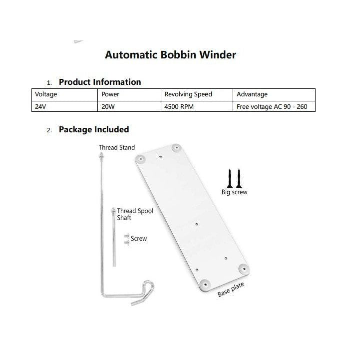 Devanador de sobremesa Automático