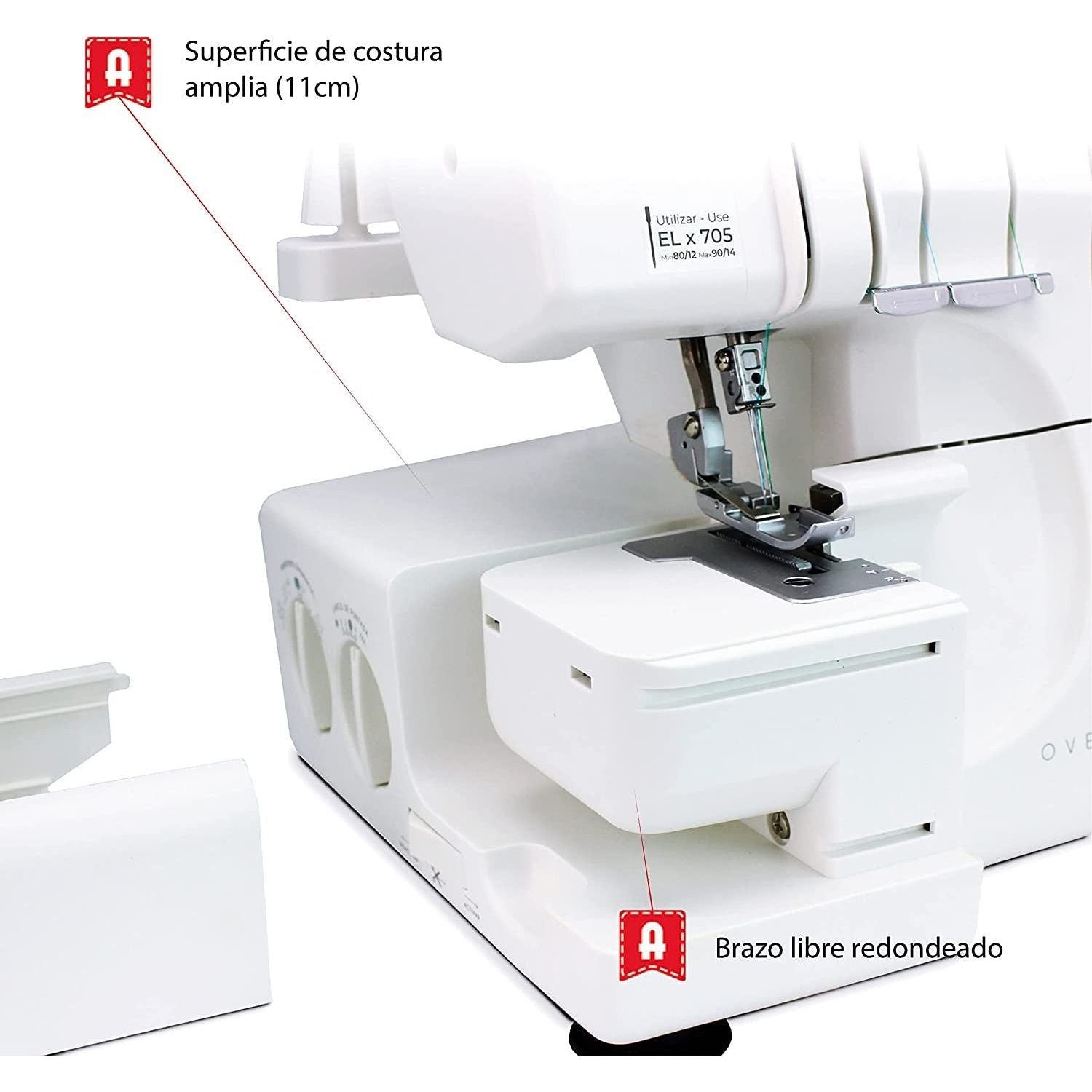 Máquina de coser doméstica Alfa 8707+