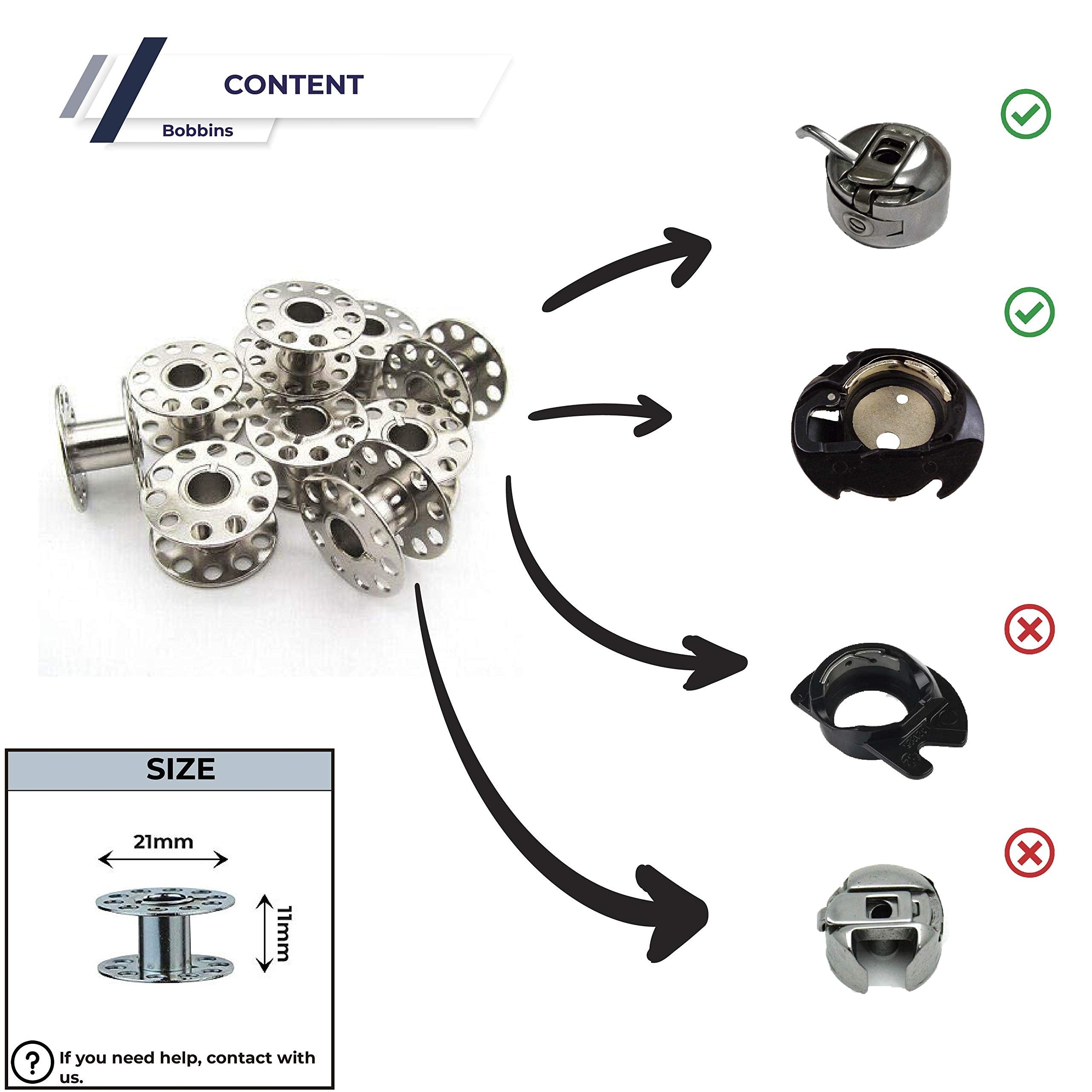 Pack Agujas Singer 2020-2045 + Pack 10 canillas Metálicas