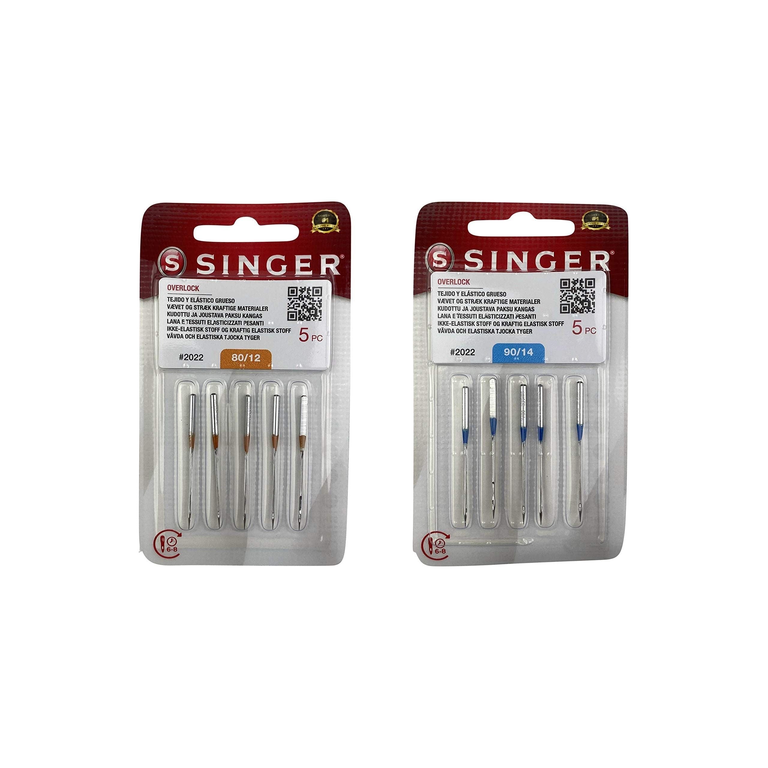 Pack 10 Agujas Singer 2022 Overlock 80-90