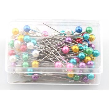 Caja de Alfileres Cabeza Brillante