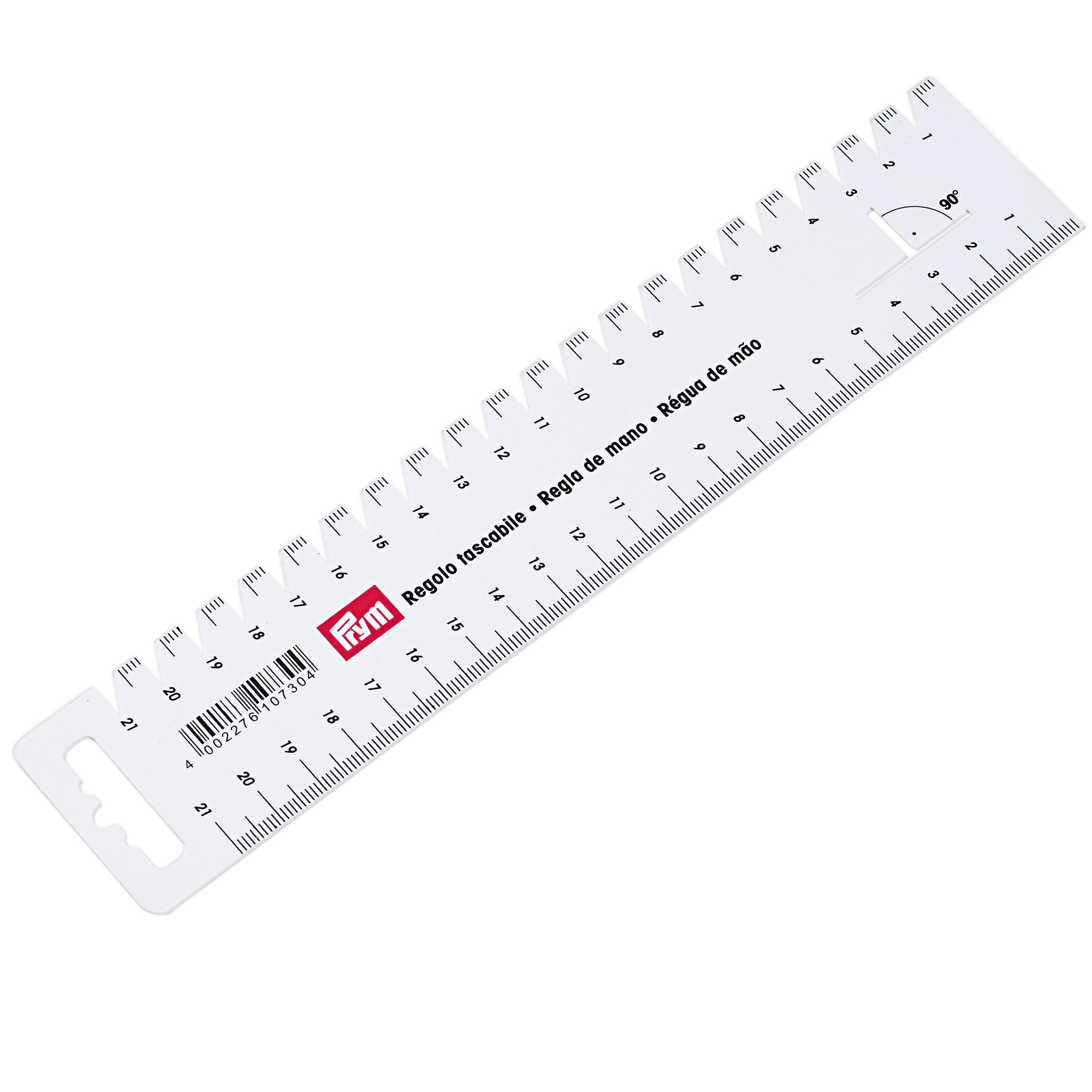 Regla PRYM para contar puntos 21cm