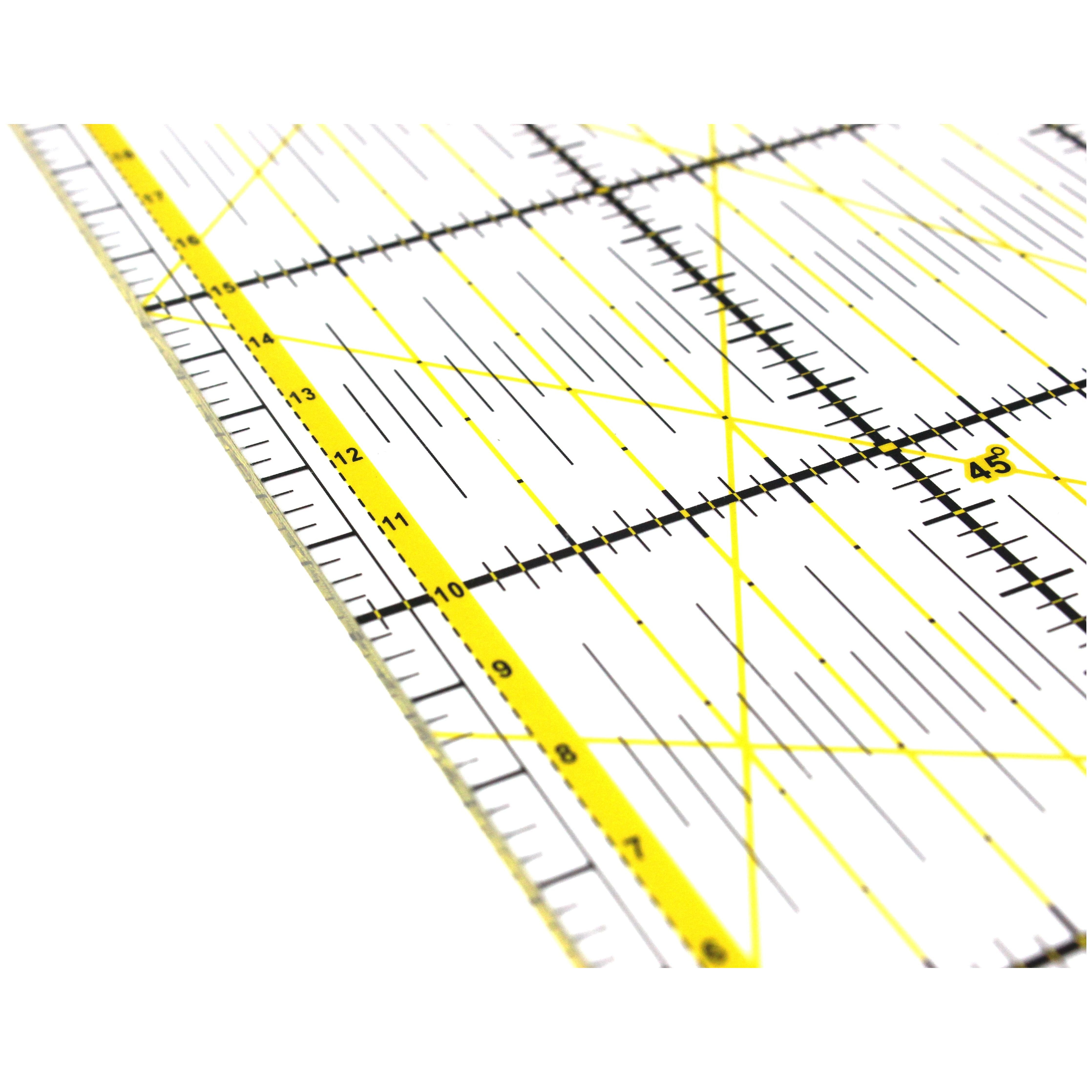 Regla de Patchwork 30x15 (Amarilla)