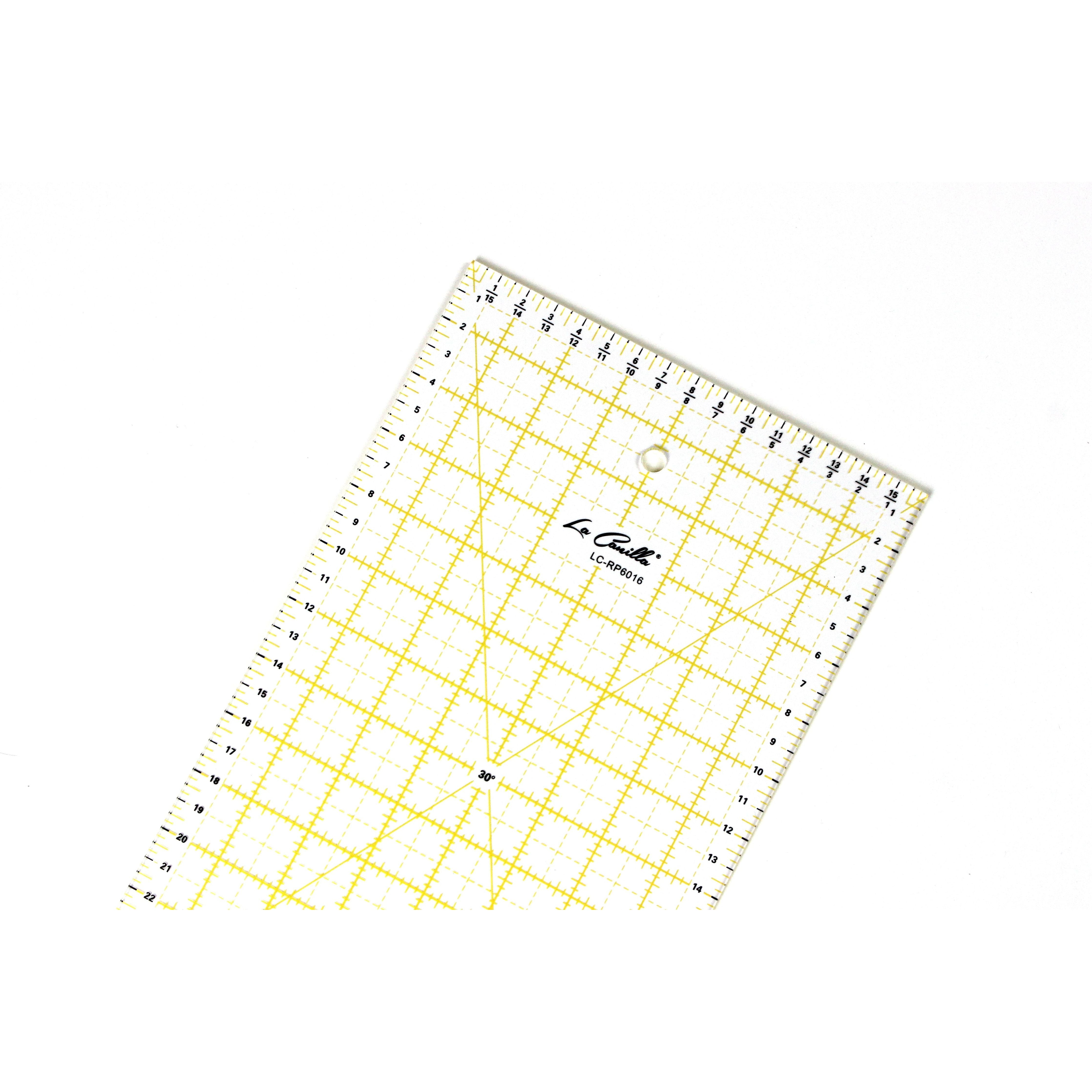 Regla de Patchwork 60x16cm (Amarilla)