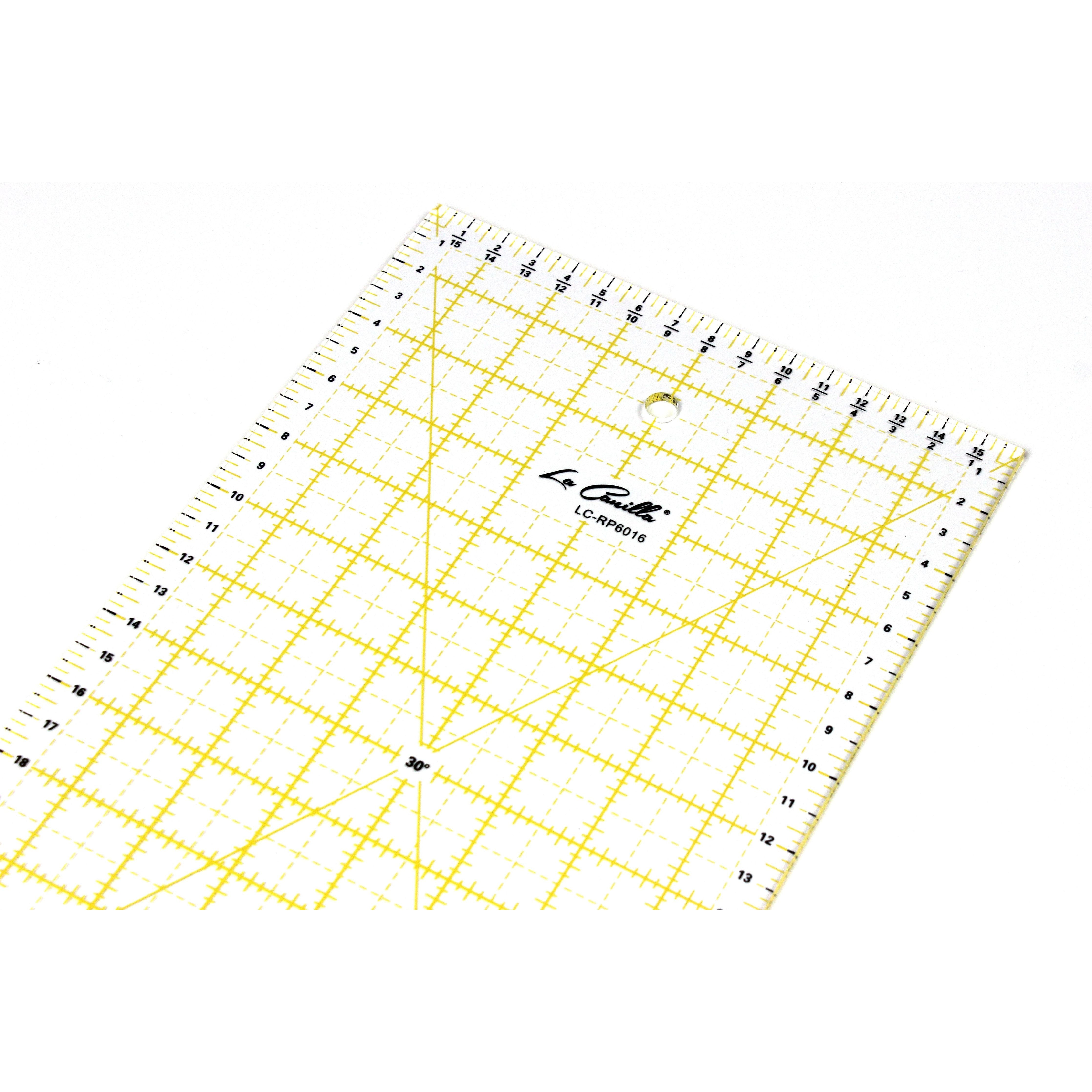 Regla de Patchwork 60x16cm (Amarilla)