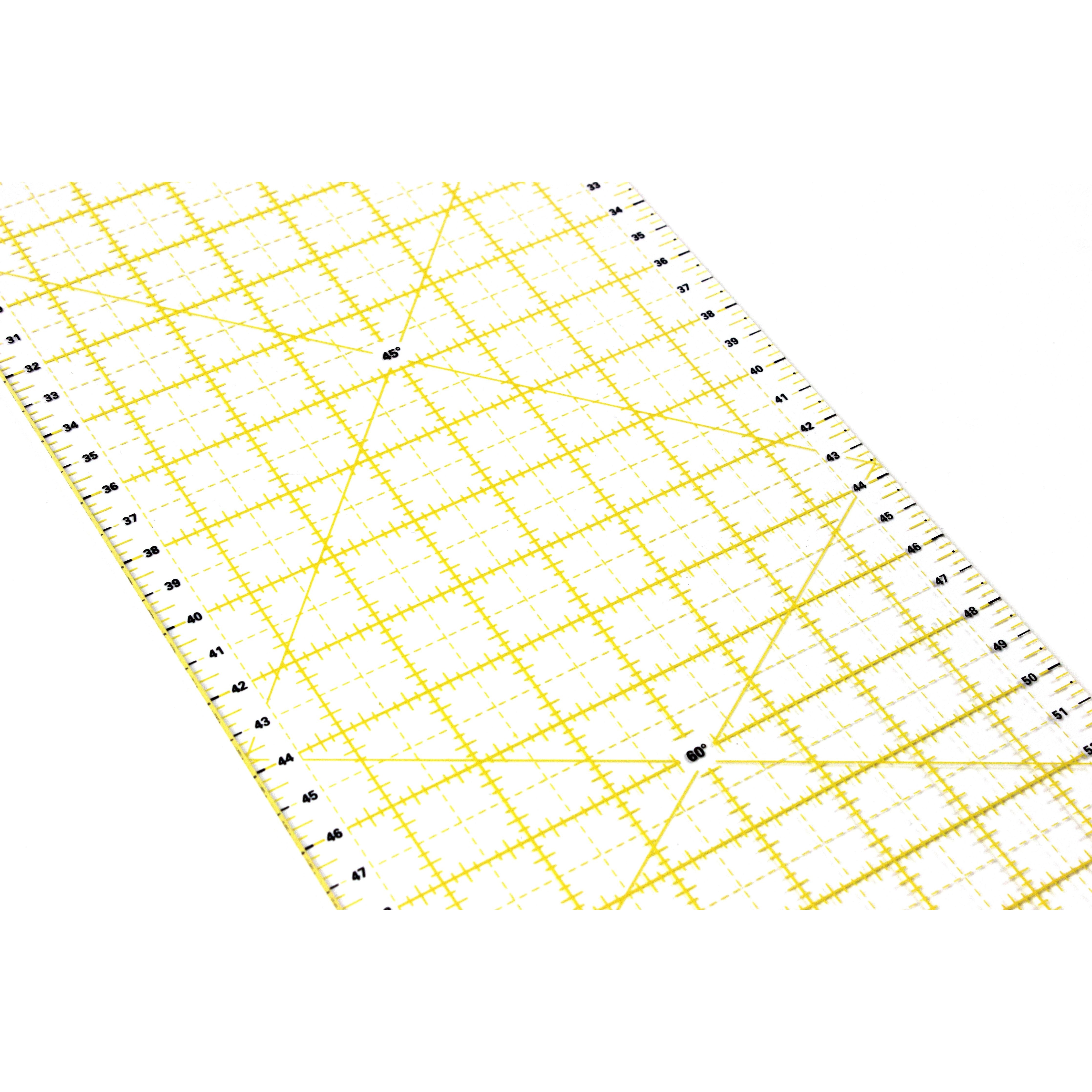 Regla de Patchwork 60x16cm (Amarilla)