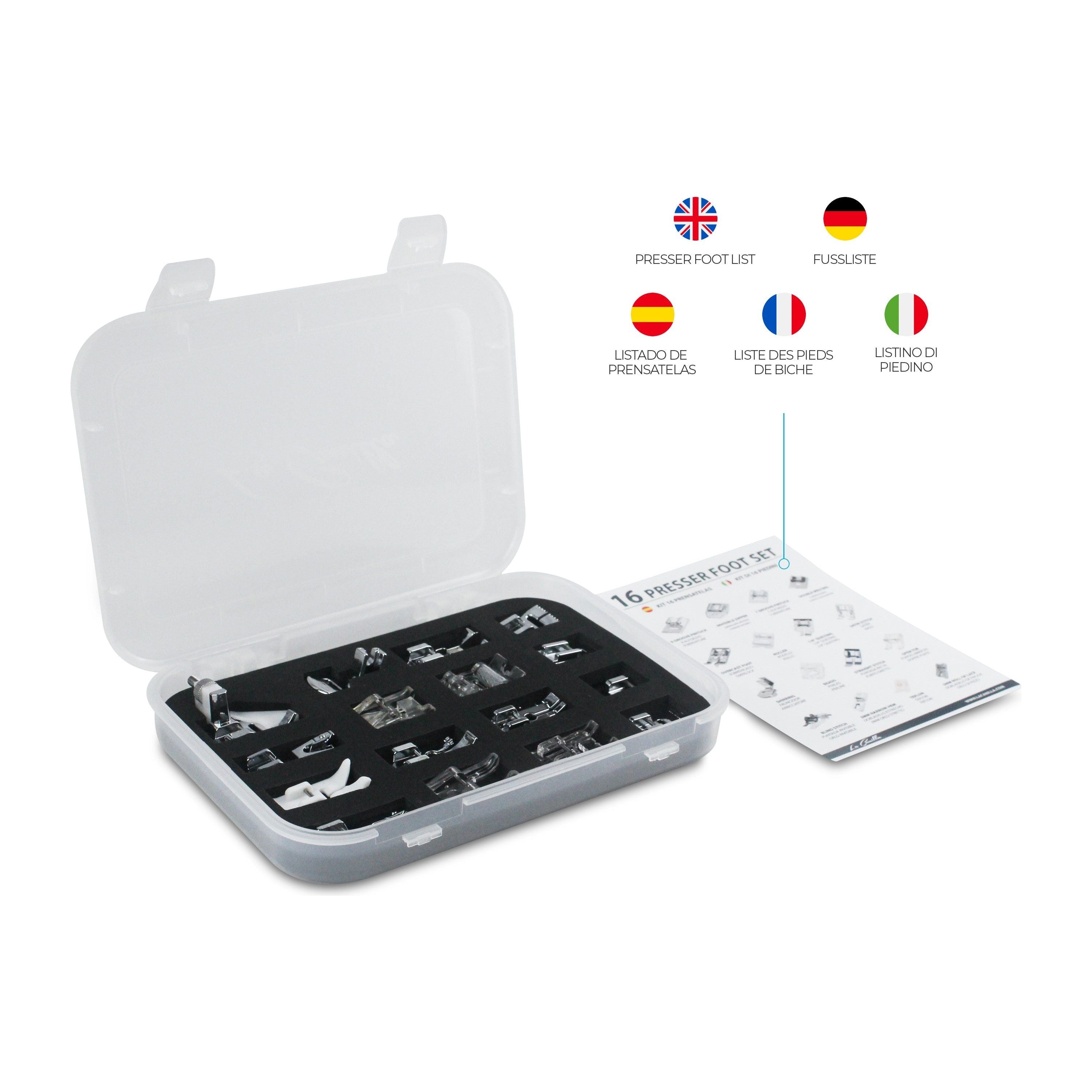 Kit 16 prensatelas universales