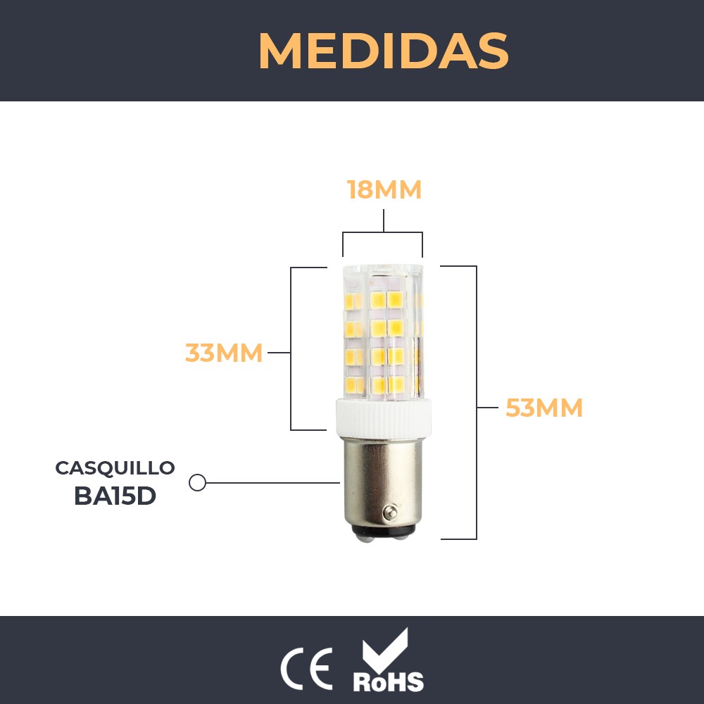 Bombilla LED BA15D