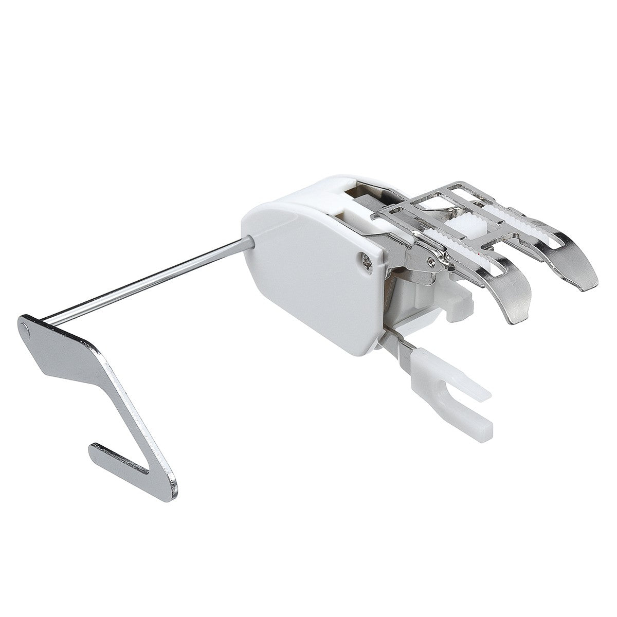 Prensatelas de doble arrastre con guía