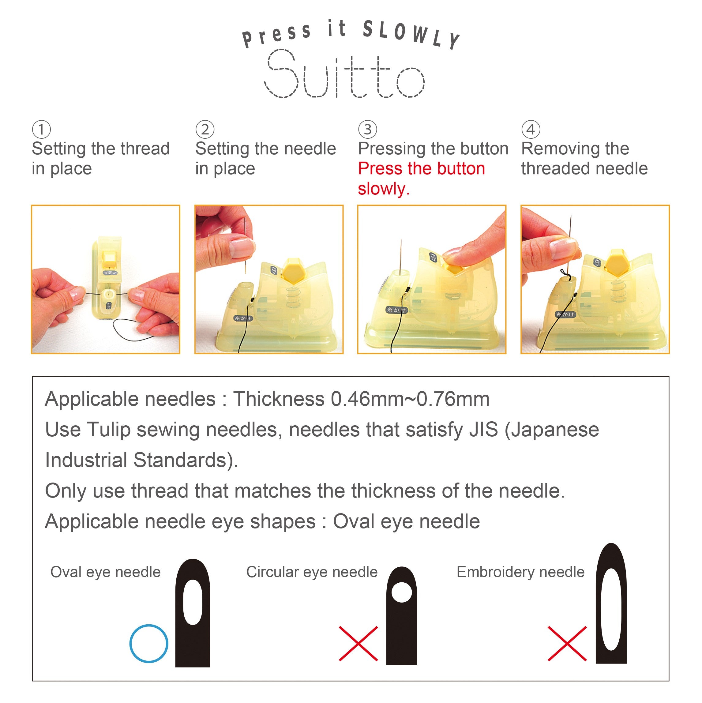 Enhebrador Suitto Tulip