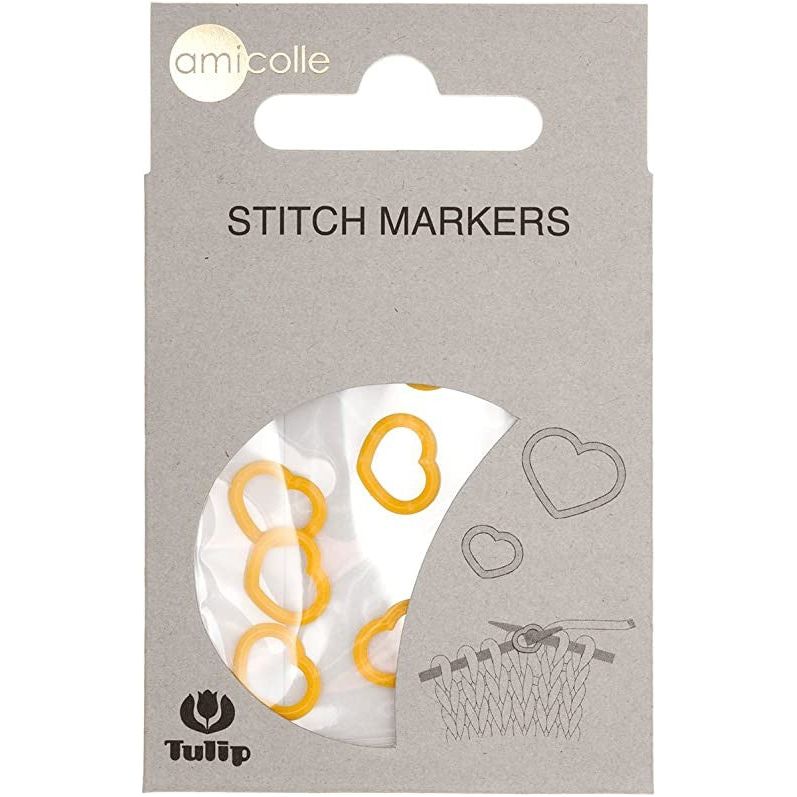 Marcador de puntadas (Corazón amarillo)