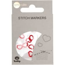 Marcador de puntadas (Corazón rojo)