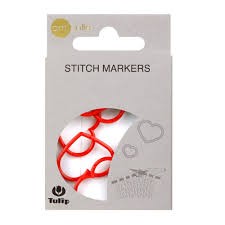 Marcador de puntadas (Corazón rojo)