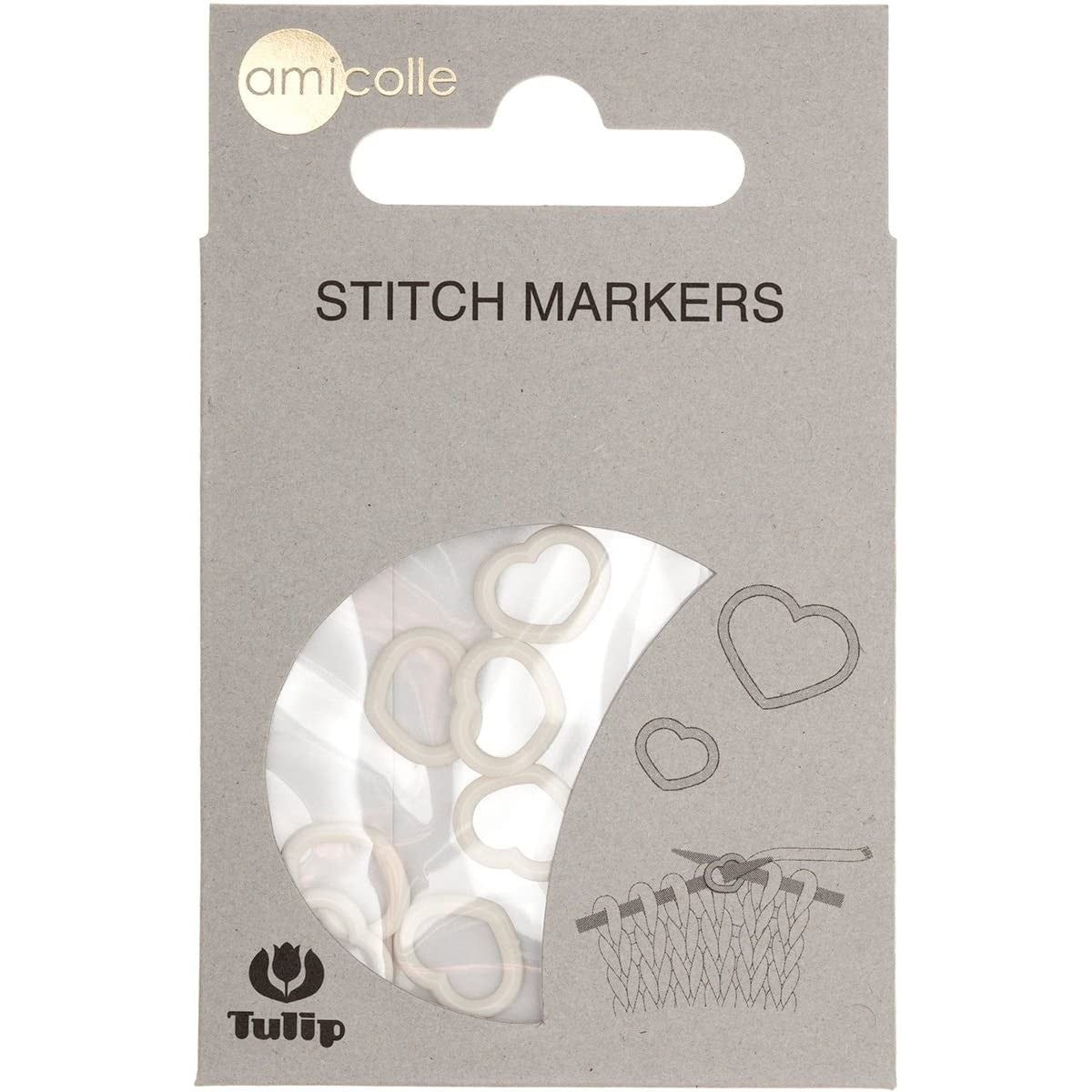 Marcador de puntadas (Corazón blanco)
