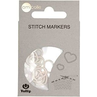 Marcador de puntadas (Corazón blanco)