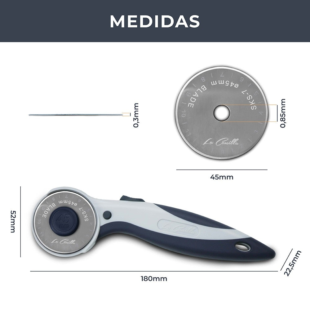 Set Cutter Rotativo + 6 Cuchillas