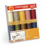 Gutermann - Hilo de algodón Natural, Color Azul (876 Yardas Gutermann - Hilo de algodón Natural, Color Azul (876 Yardas