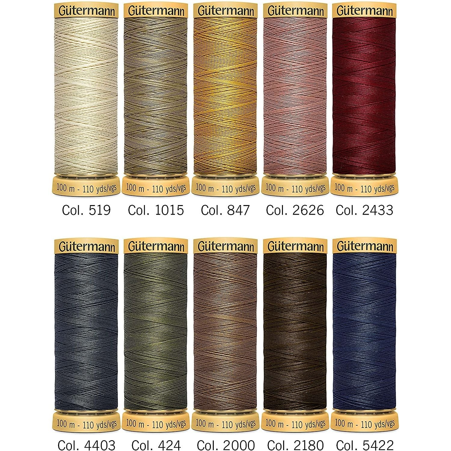 Set de 10 Hilos de Algodón Gütermann