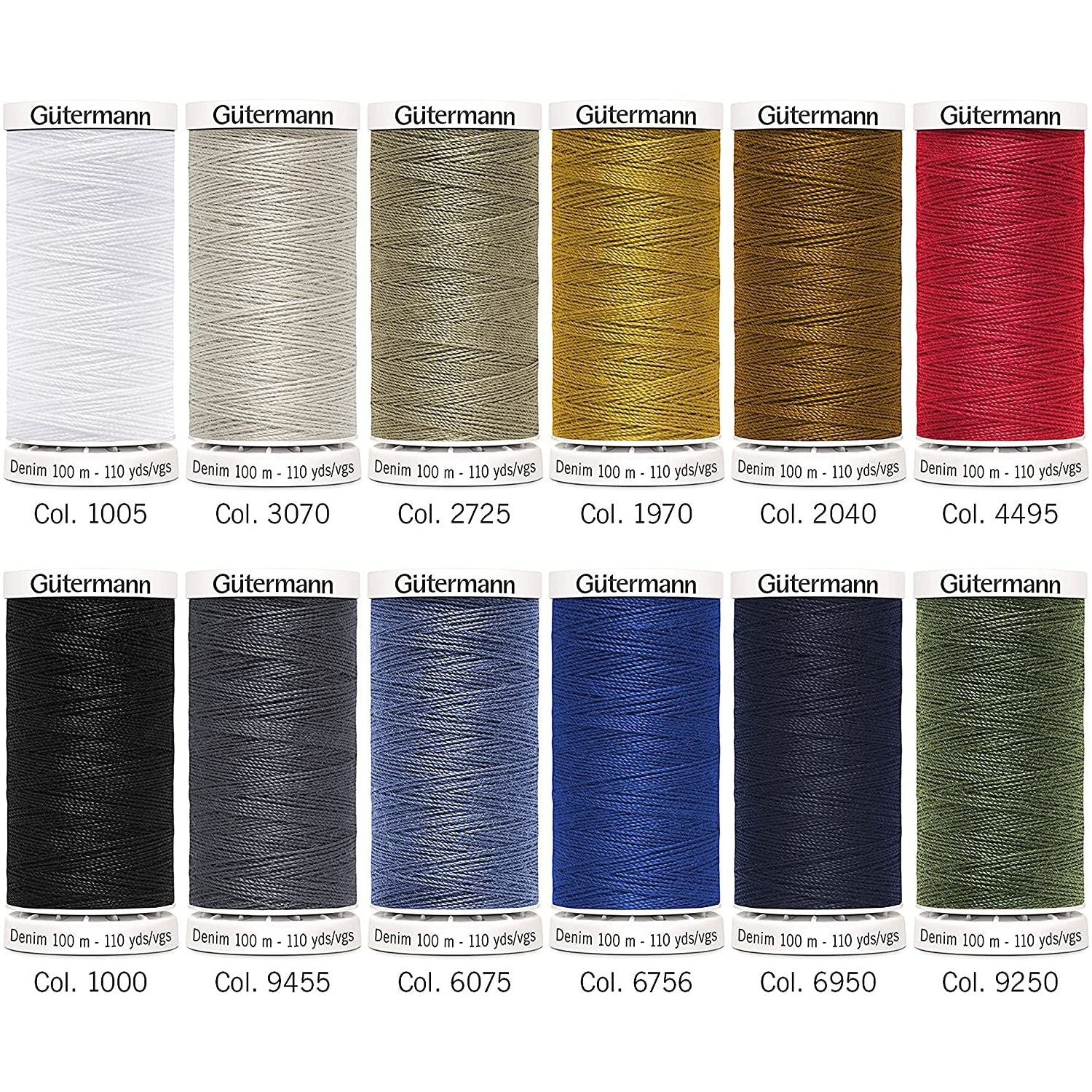 Set de Hilos Gütermann Denim 100mts