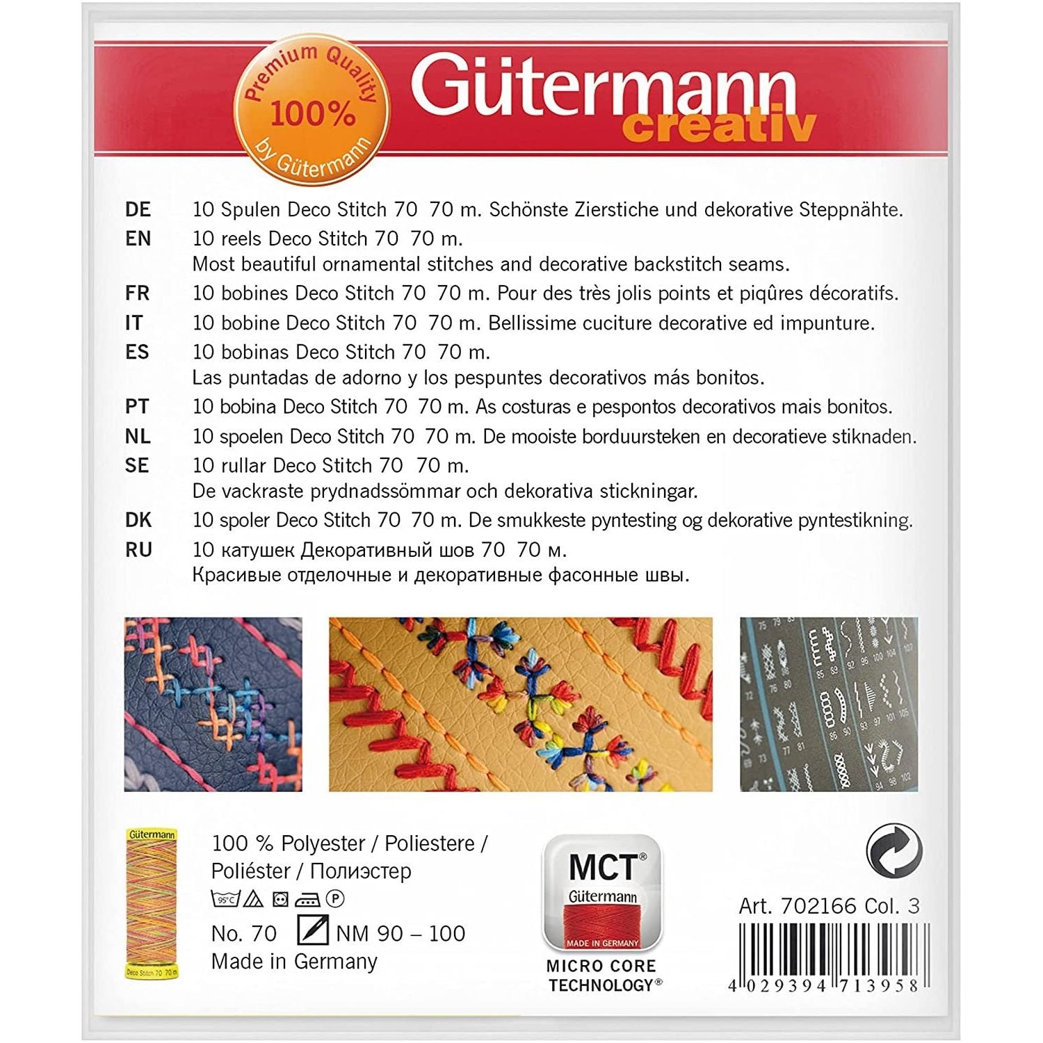 Set de 10 Hilos Deco Stitch Gütermann