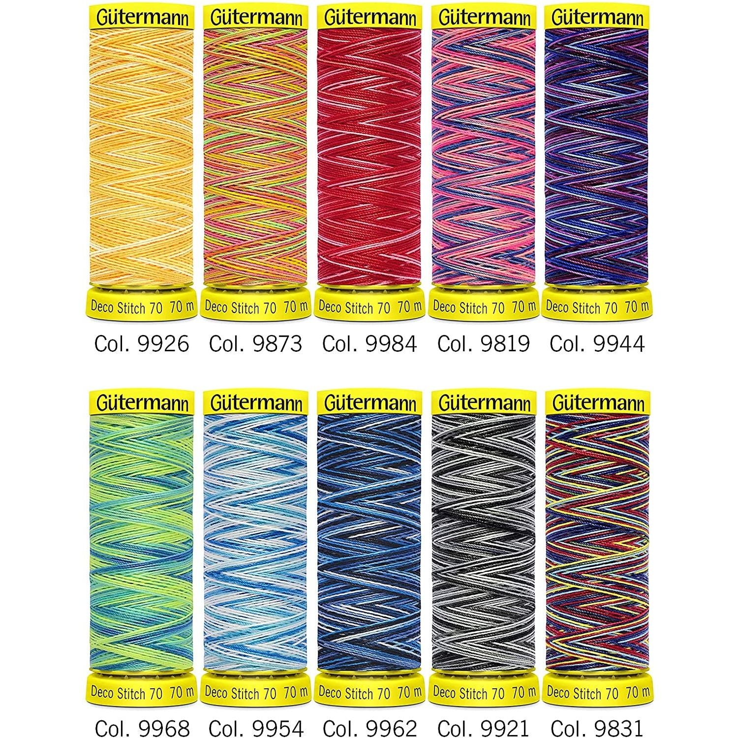 Set de 10 Hilos Deco Stitch Gütermann