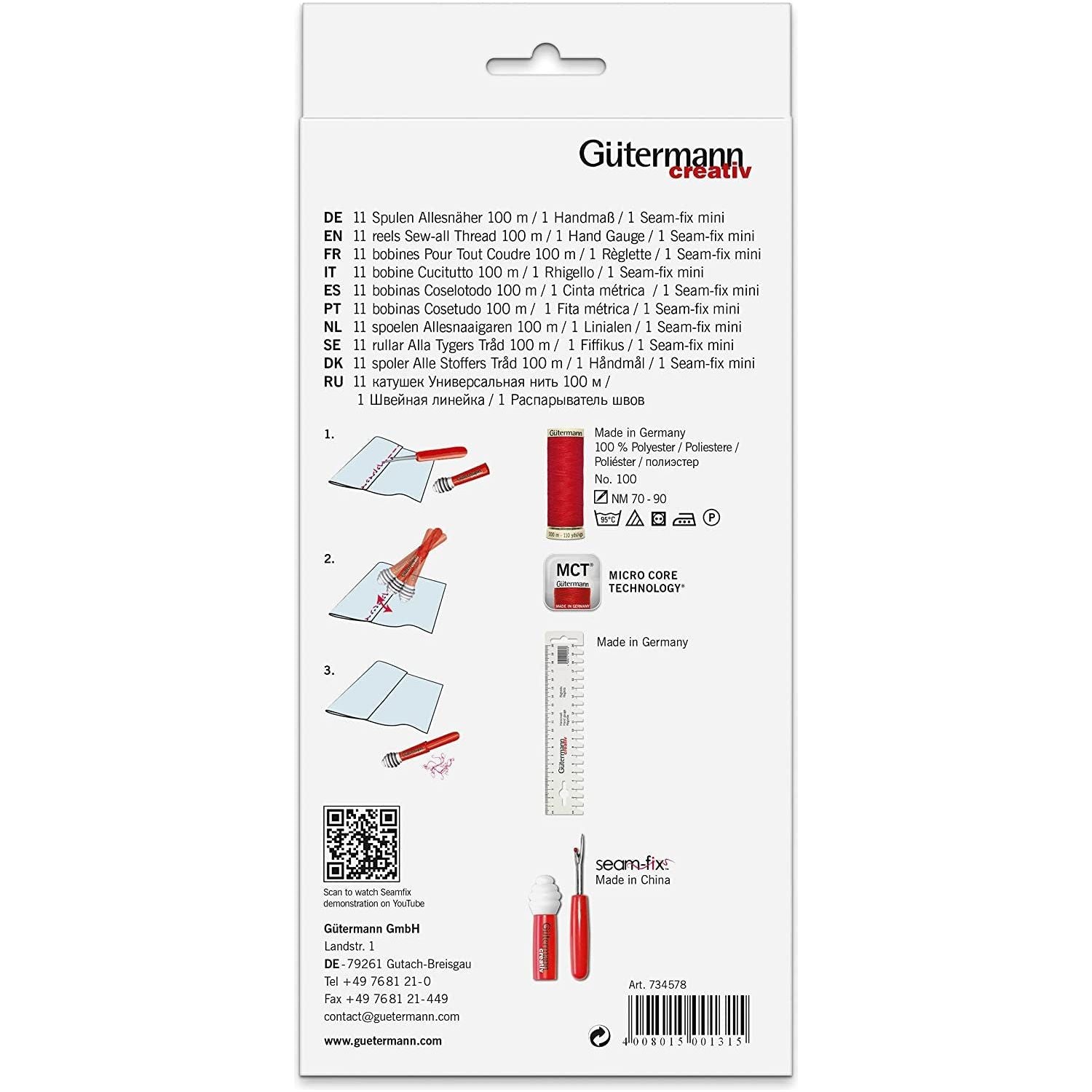 Set de Hilos + Regla + Descosedor