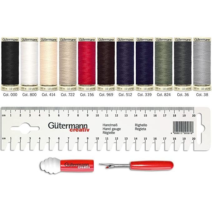 Set de Hilos + Regla + Descosedor