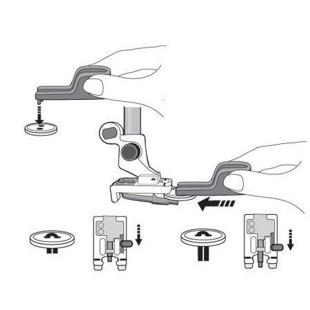 Prensatelas de Botones Husqvarna Viking