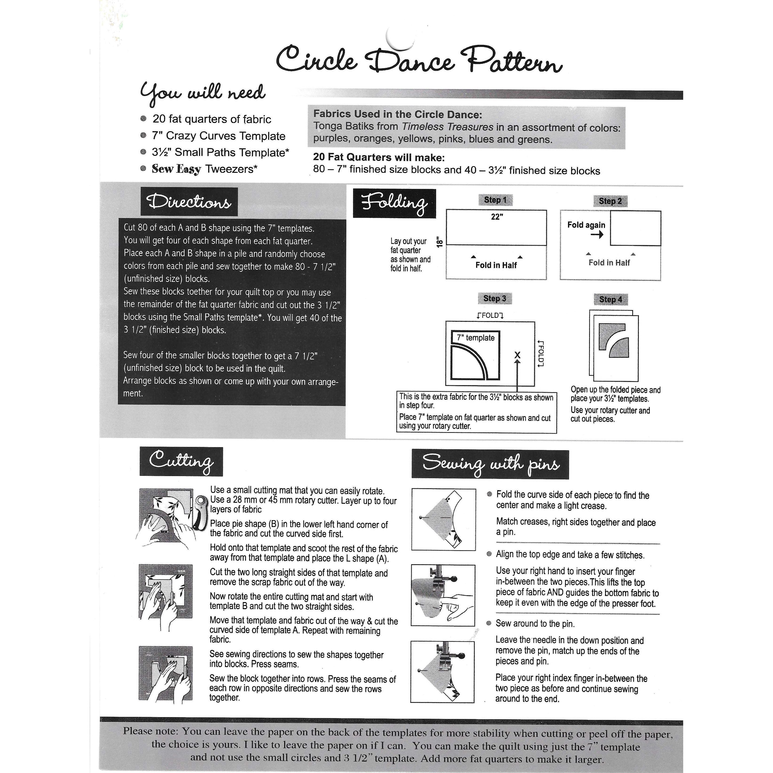 Set de Plantillas Quilting Curvas