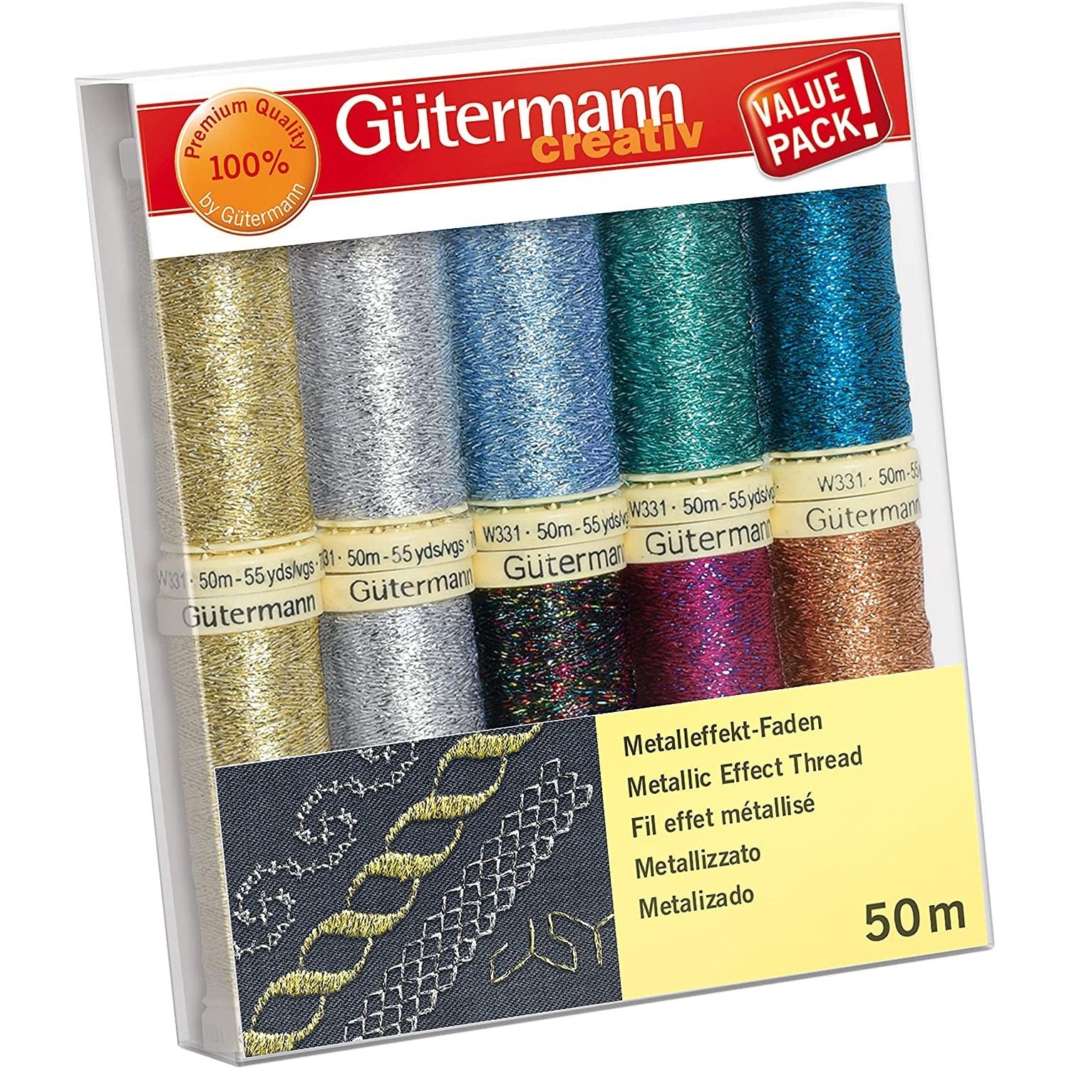 Set de Hilos Metálicos Gütermann