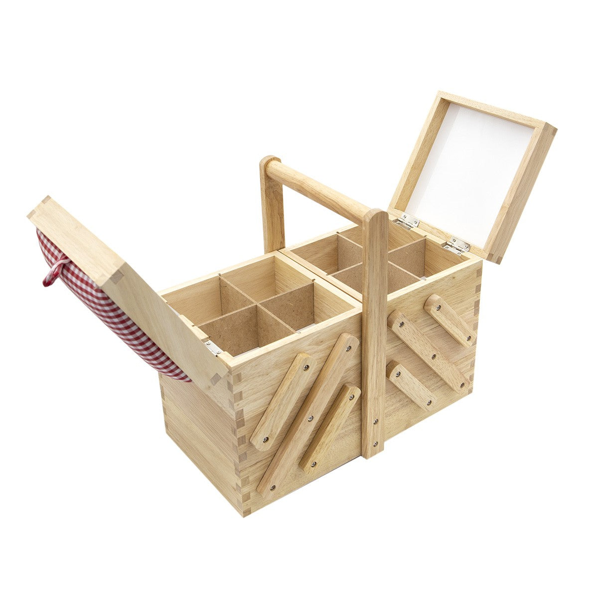 Costurero de madera tamaño mediano color blanco "Prym".