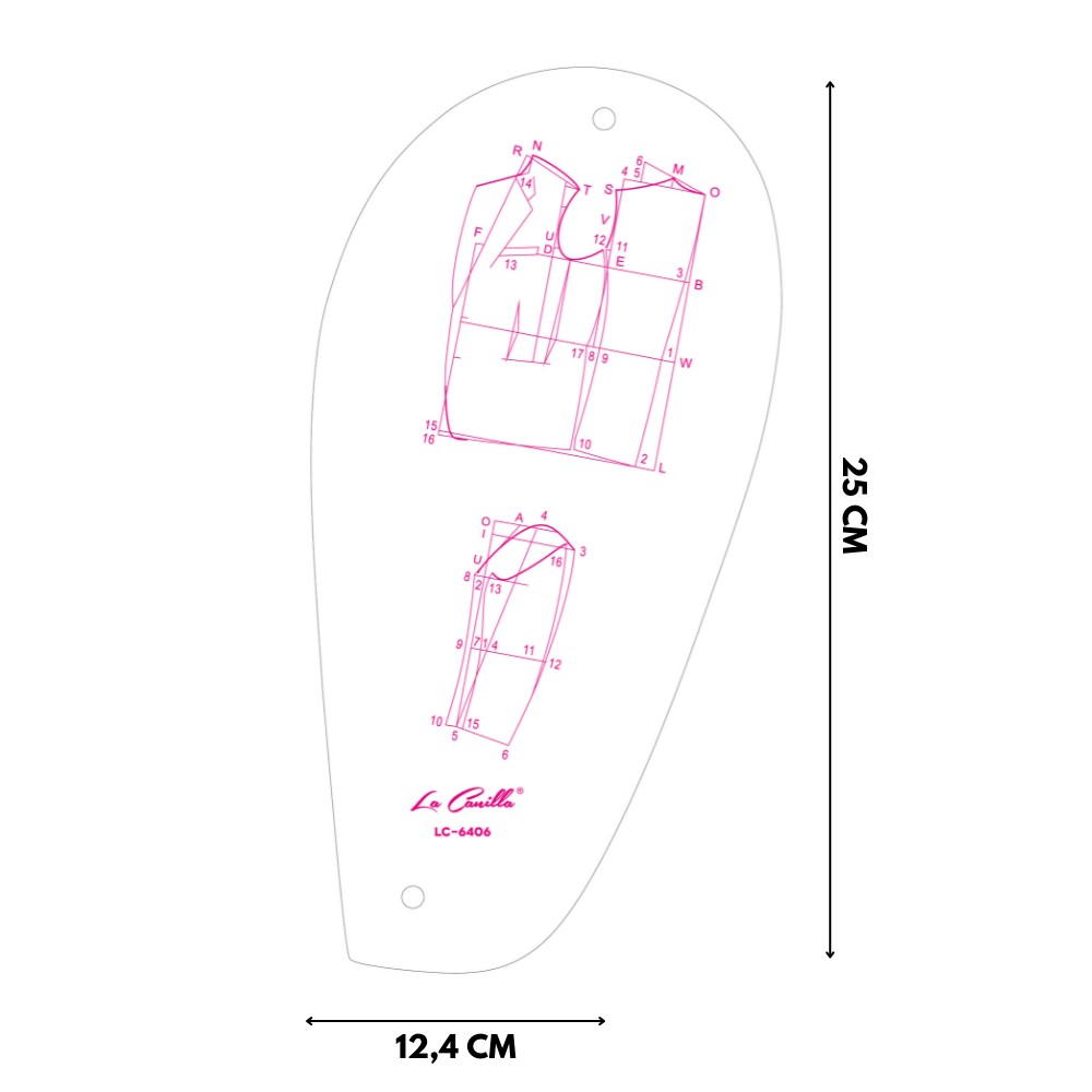 Regla Sisómetra de Patronaje
