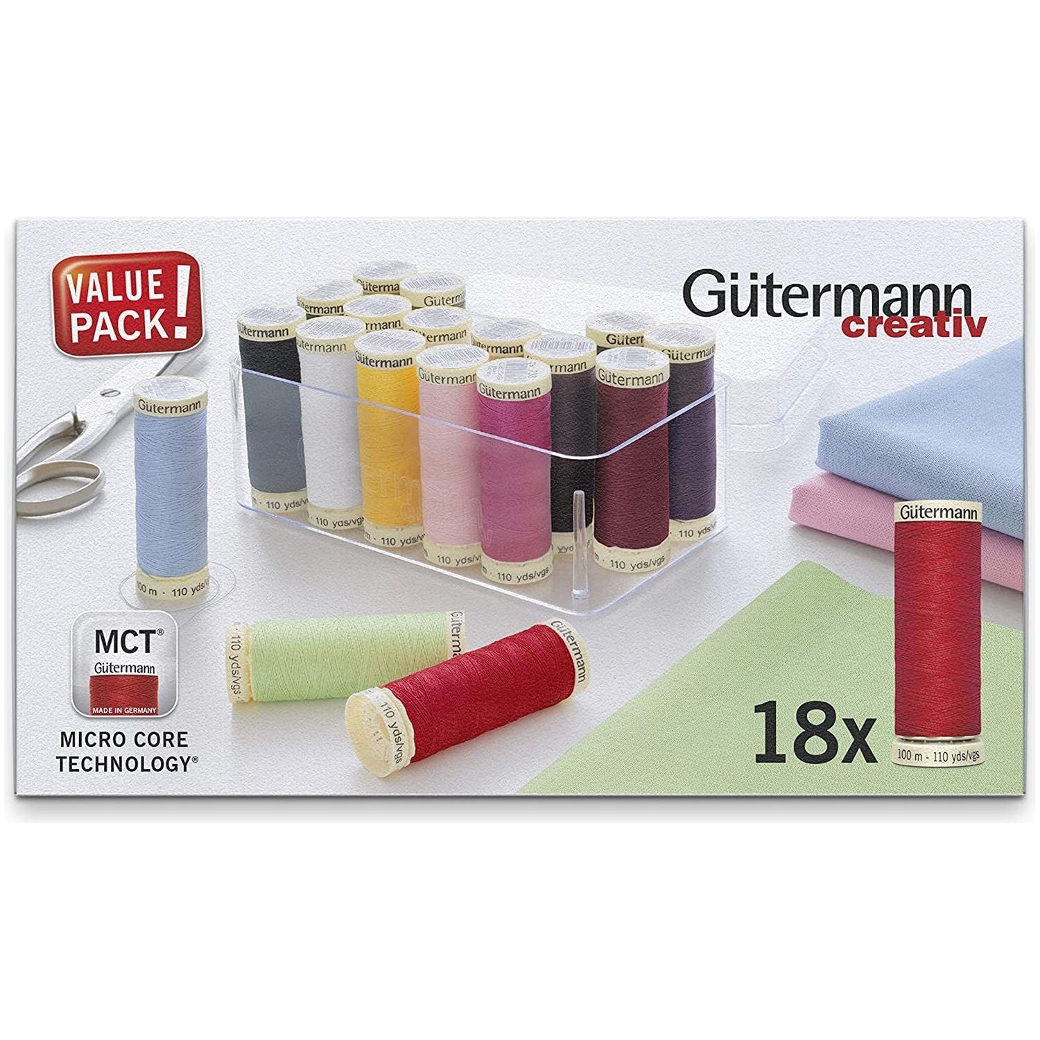 Caja de Hilos Gütermann COSELOTODO 100mts