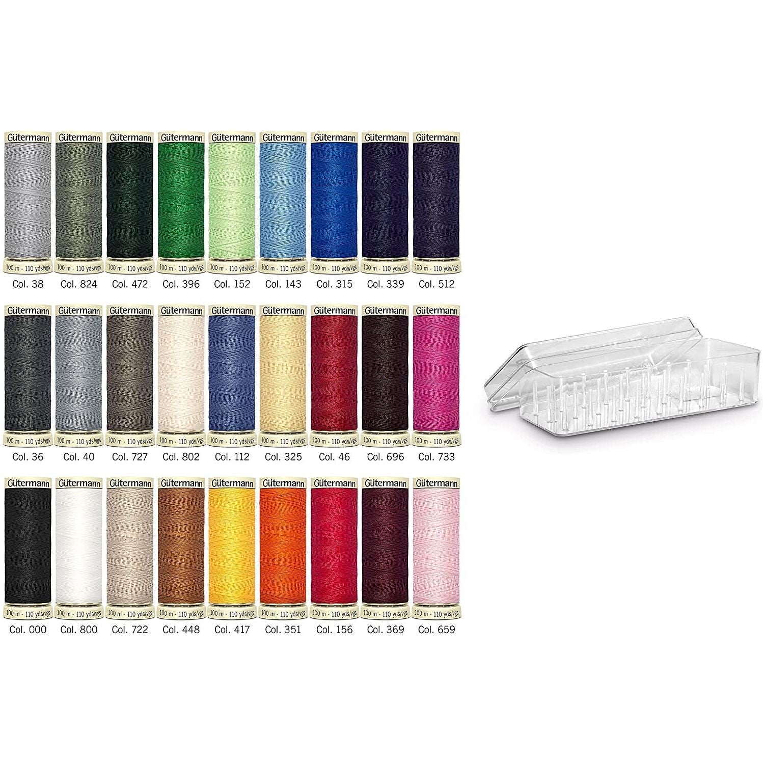 Caja de Hilos Gütermann COSELOTODO 100mts