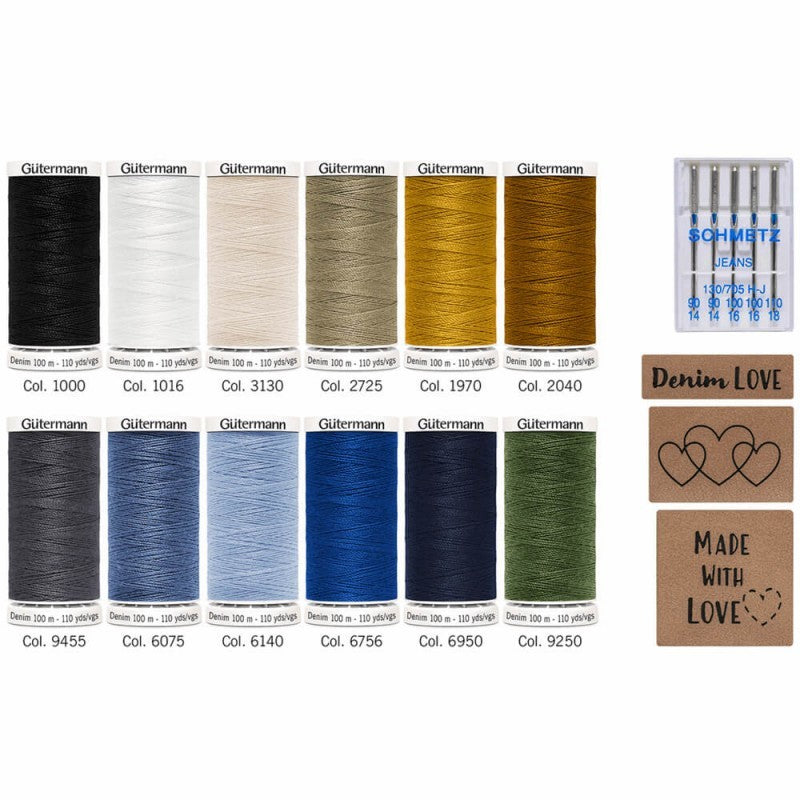 Set de Hilos Denim 100mts