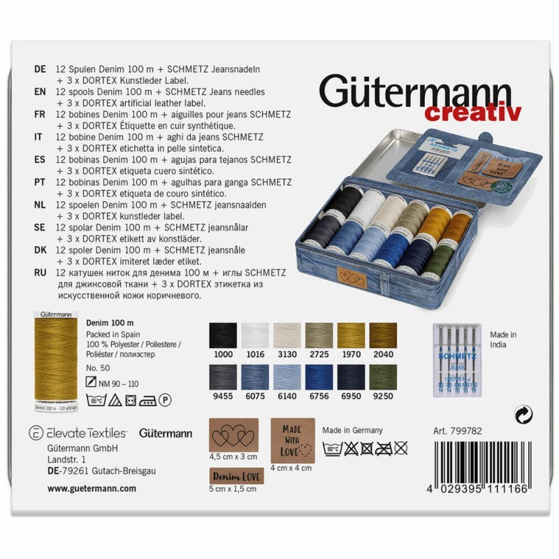 Set de Hilos Denim 100mts