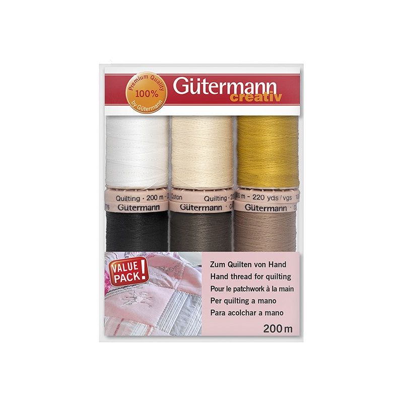 Set de 6 Hilos Quilting 200mts (1)